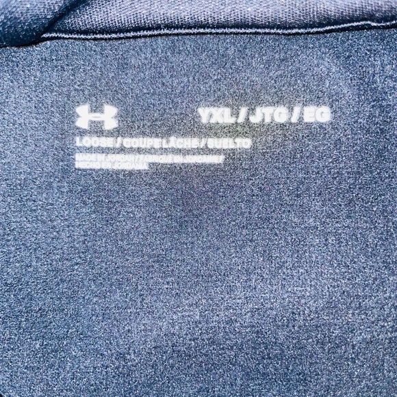 NWT- Under Armour Girls Armour Fleece Iridescent Big Logo Hoodie Loose YXL - Picture 4 of 4